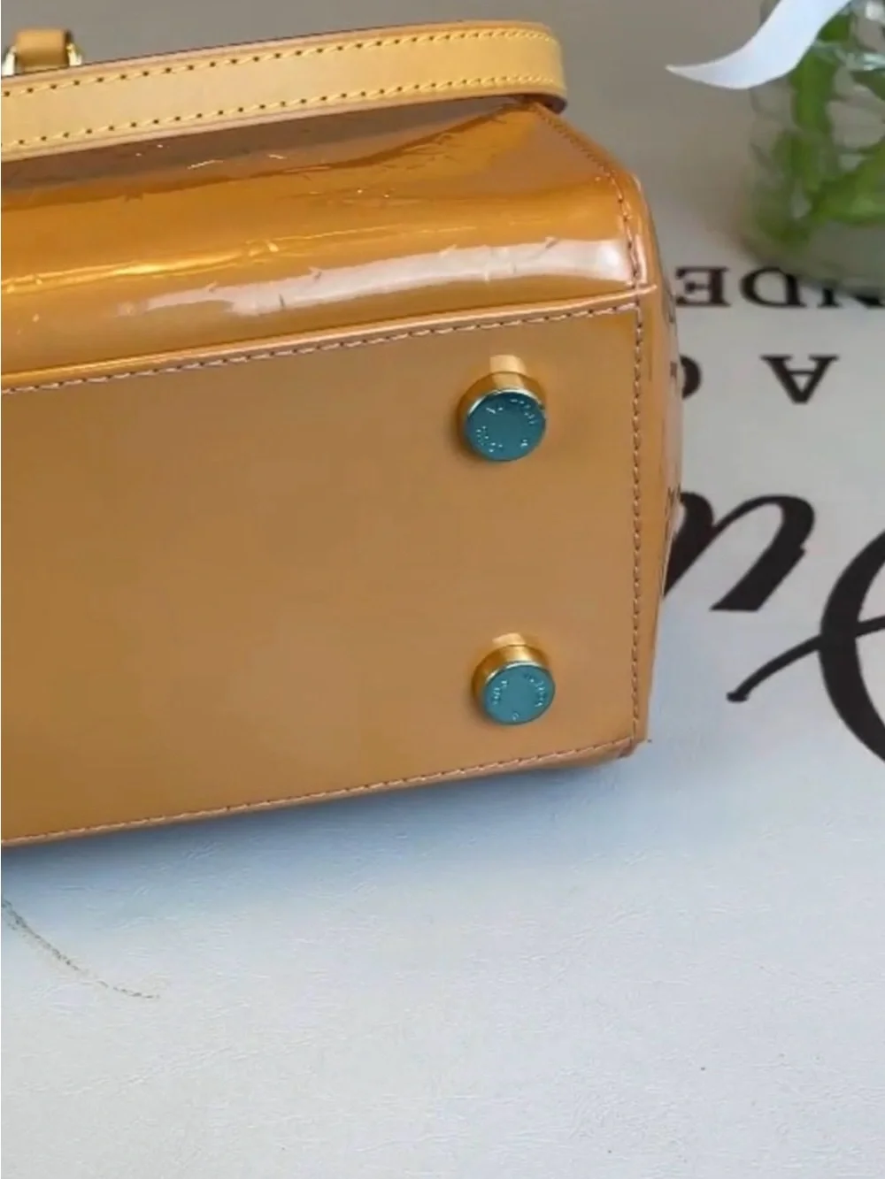 Louis Vuitton Vernis Blair MM Monogram Dune Shoulder Bag
